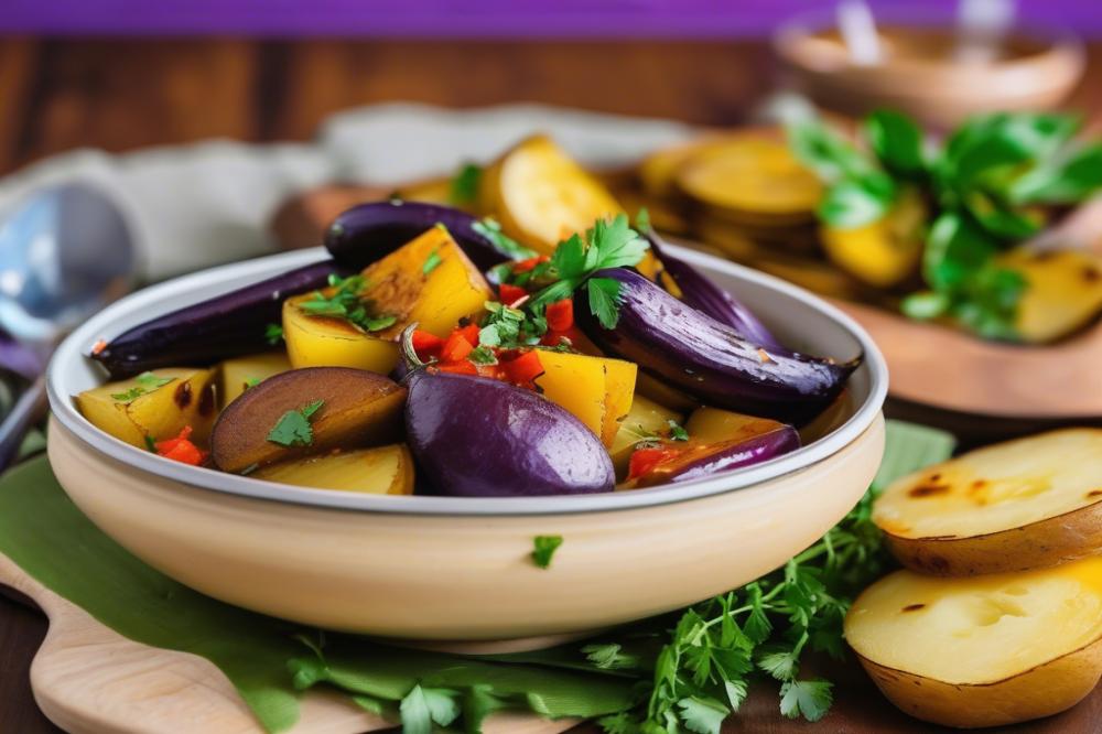 Delicious Kathirikai Urulaikizhanghu Pachidi: Brinjals & Potatoes Recipe