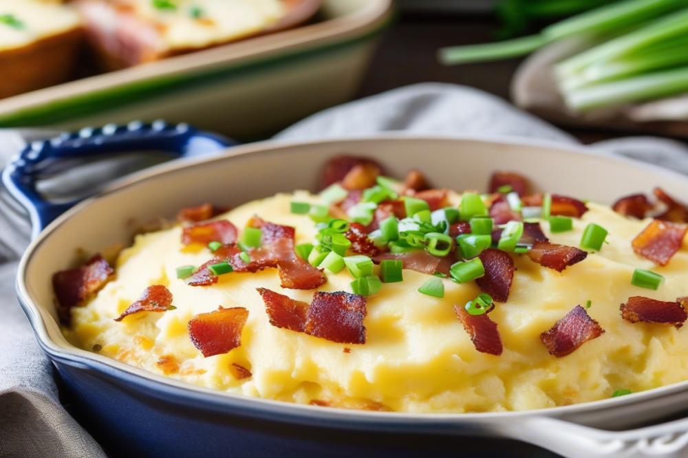 Delicious Make-Ahead Mashed Potato Casserole With Bacon Recipe
