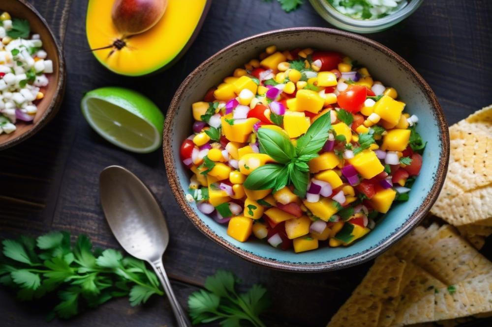 Delicious Mango Corn Salsa With Black Beans Recipe