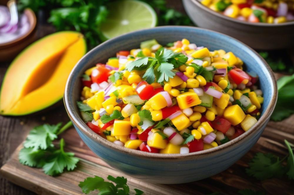 Delicious Mango Corn Salsa With Black Beans Recipe