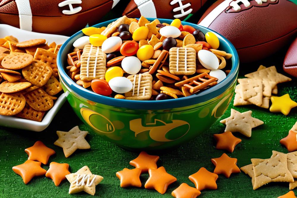 Delicious Manly Football Snack Mix Recipe For Super Bowl Fun