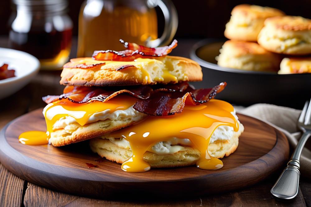 Delicious Maple Bacon Cheddar Biscuits Recipe For Breakfast Bliss