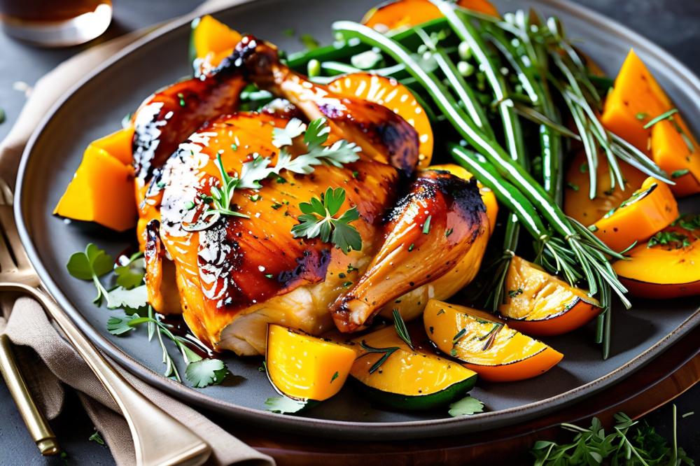 Delicious Maple-Glazed Chicken And Squash Recipe For Fall