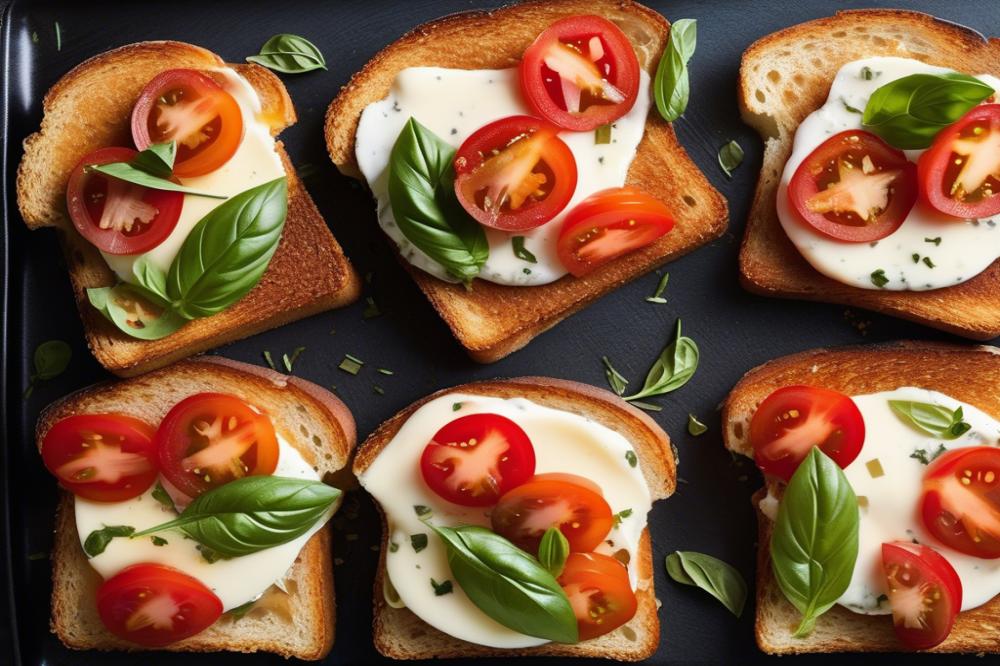 Delicious Margherita Pizza Toast Recipe: Quick & Easy Snack