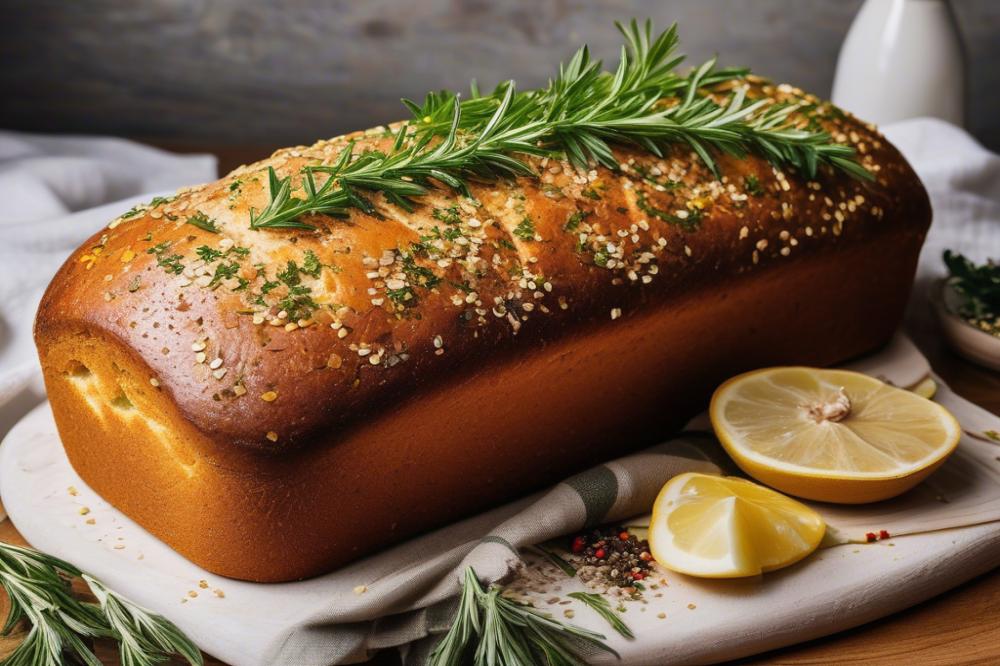 Delicious Masala Cheese Bread Loaf With Garam Masala & Herbs