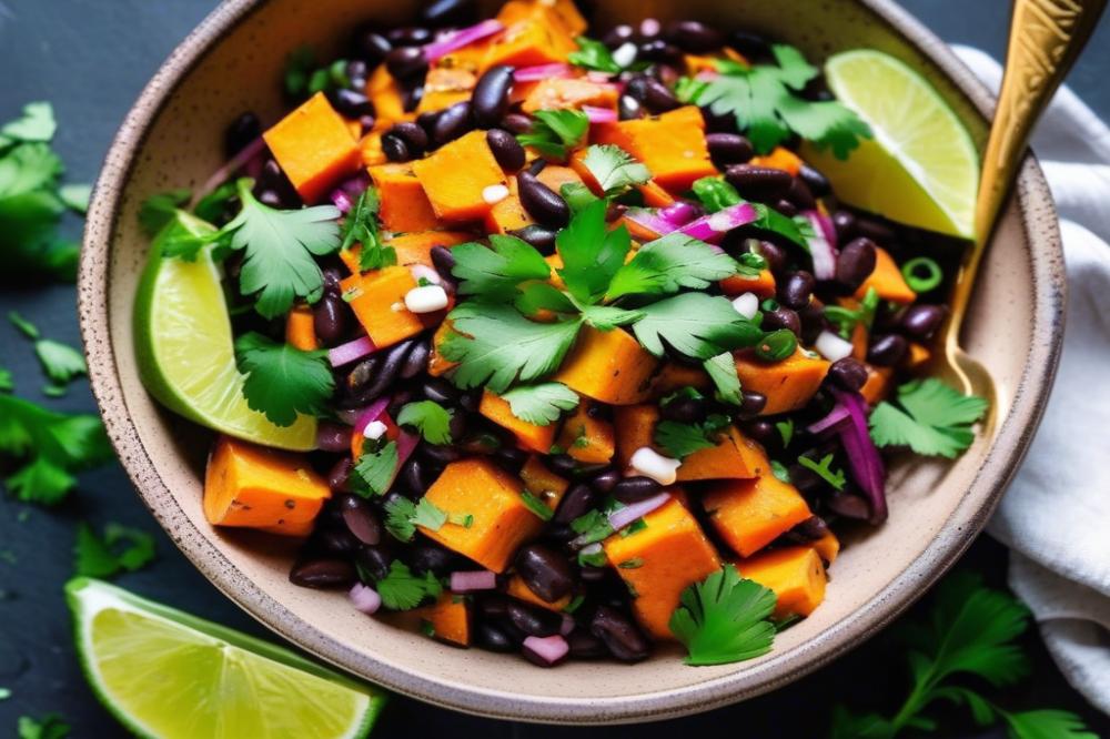 Delicious Mexican Sweet Potato And Black Bean Salad Recipe