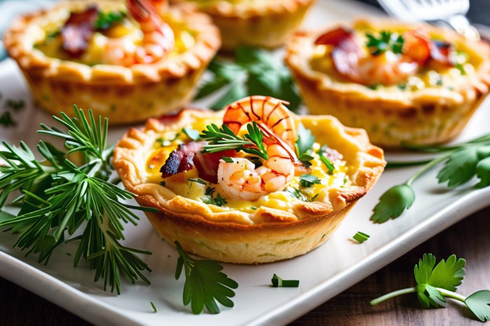 Delicious Mini Shrimp Bacon Quiches: Easy Recipe For Entertaining