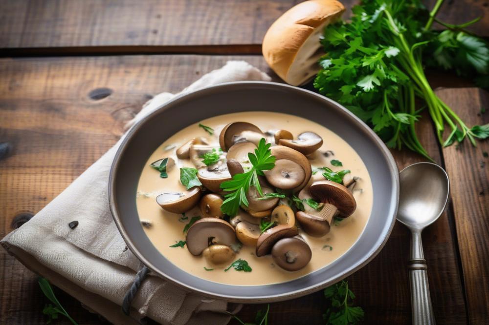 Delicious Mushroom À La Crème Recipe: Creamy Comfort Food Delight