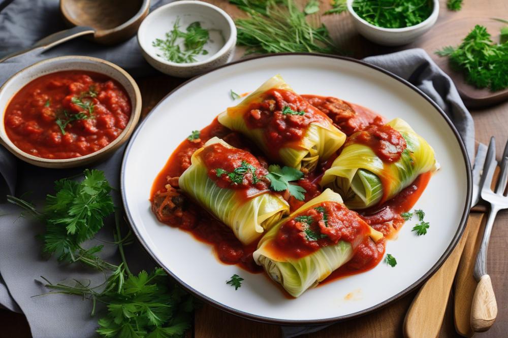 Delicious Mushroom Stuffed Cabbage Rolls Recipe For Home Chefs