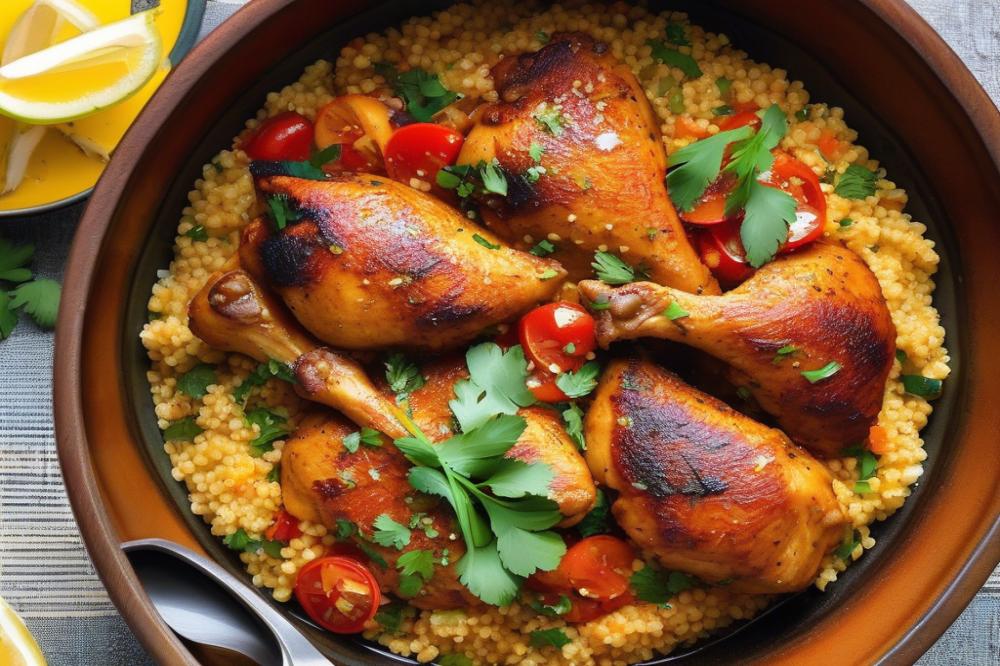 Delicious One-Pot Moroccan Chicken With Flavorful Couscous Recipe
