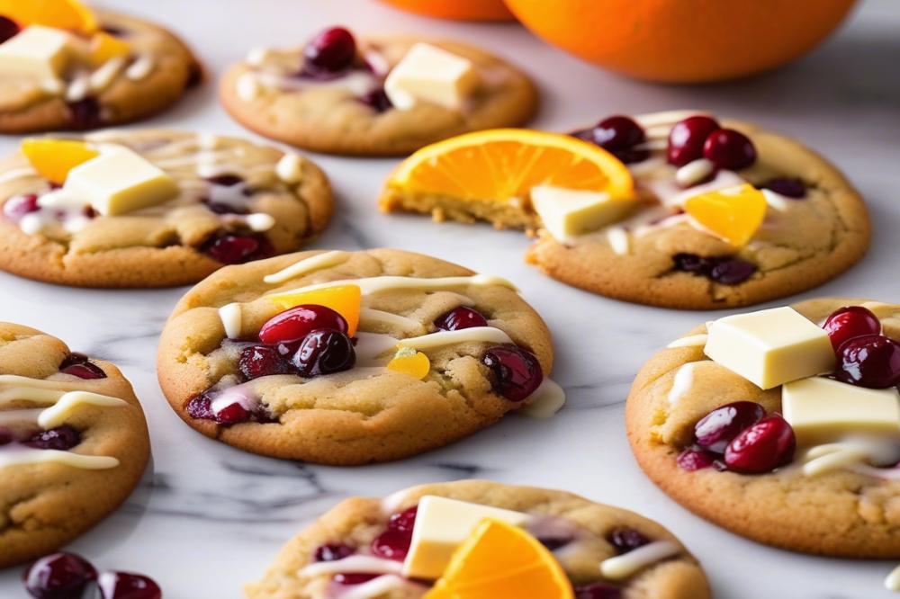 Delicious Orange Cranberry White Chocolate Cookies Recipe