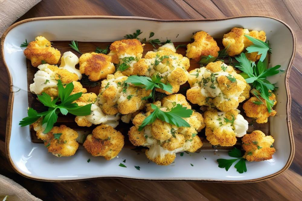 Delicious Parmesan Ranch Crusted Cauliflower Recipe For Healthier Snacking