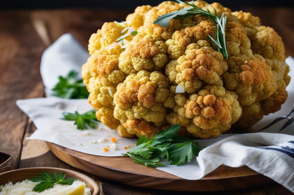 Delicious Parmesan Ranch Crusted Cauliflower Recipe To Try Today