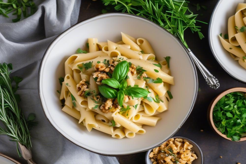 Delicious Pasta With Creamy Crushed Walnuts Recipe To Try Today