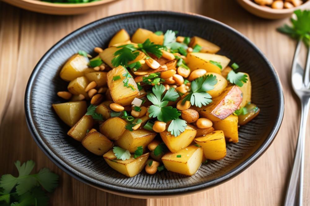 Delicious Peanut And Sesame Potato Stir-Fry Recipe To Try