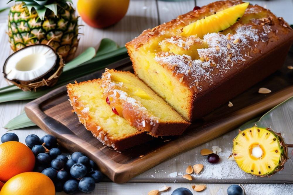 Delicious Pineapple Coconut Loaf Cake Recipe For Tropical Flavor