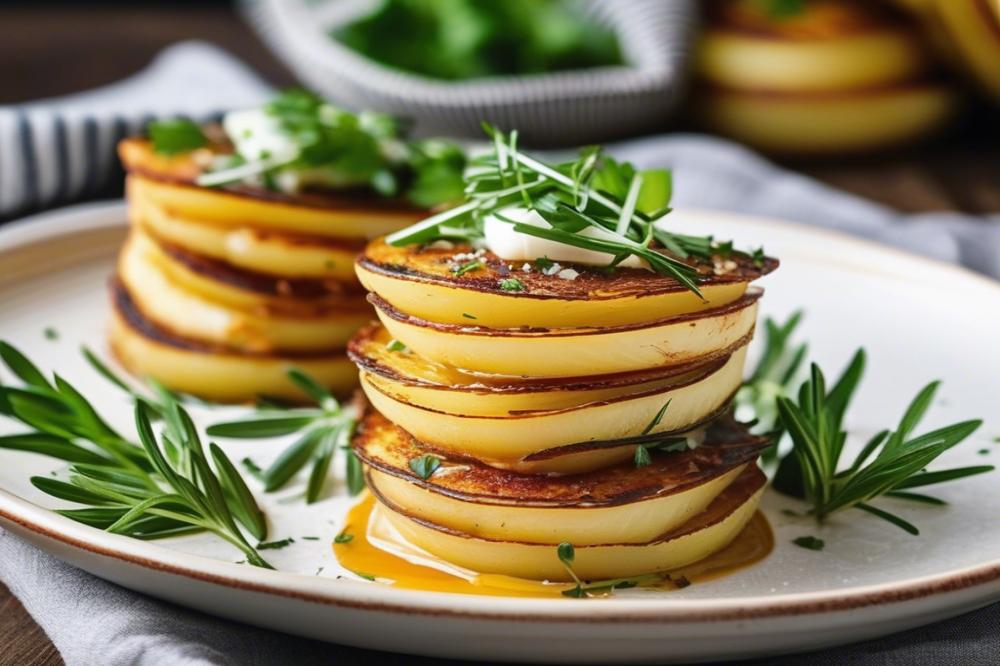 Delicious Potato And Parmesan Stacks: A Perfect Side Dish Recipe