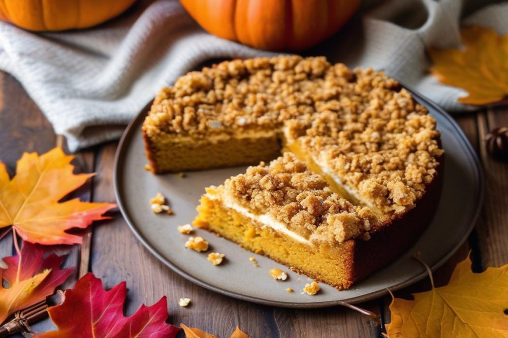 Delicious Pumpkin Cream Cheese Crumb Cake Recipe For Fall”