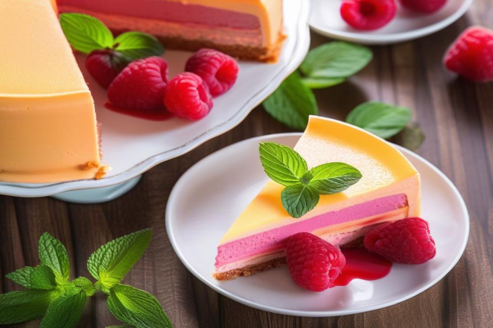 Delicious Raspberry Peach Yogurt Mousse Cake Recipe To Savor