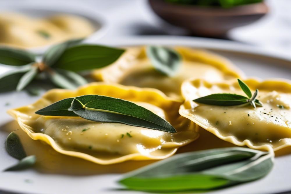 Delicious Ravioli With Sage Butter Sauce Recipe For Dinner