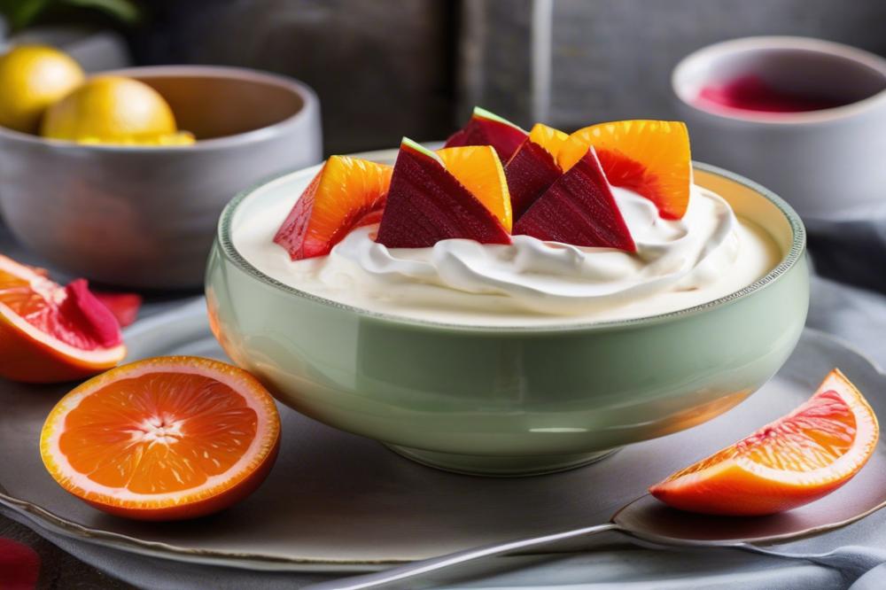 Delicious Rhubarb And Blood Orange Syllabub Recipe To Try