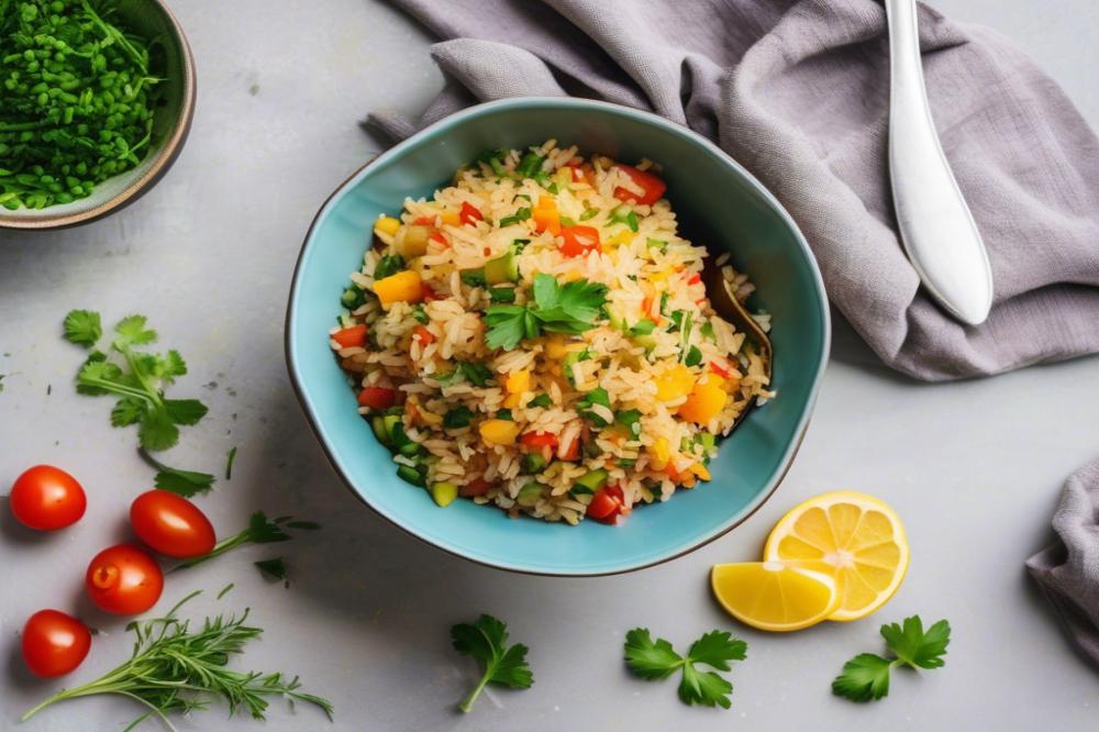 Delicious Rice Pilaf Recipe With Fresh Finely Chopped Vegetables