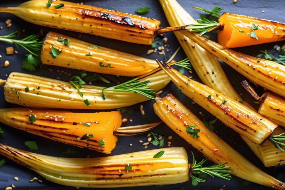 Delicious Roast Parsnips With Orange Miso Glaze Recipe