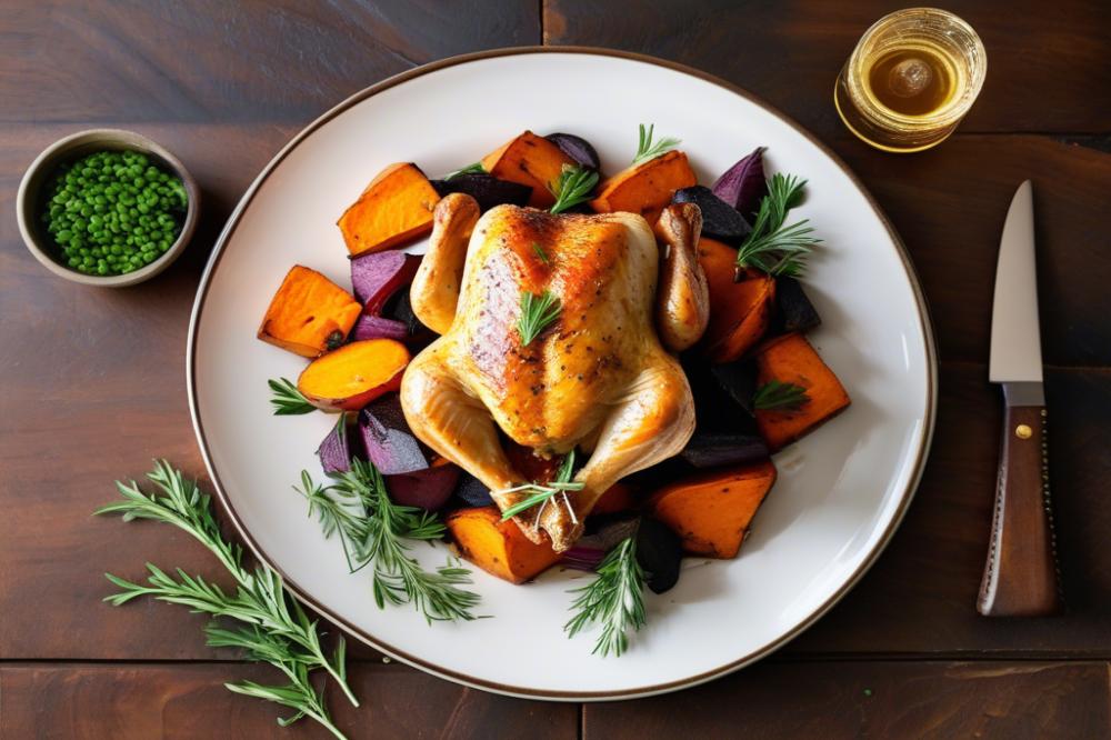 Delicious Roasted Chicken And Sweet Potatoes Recipe For Dinner