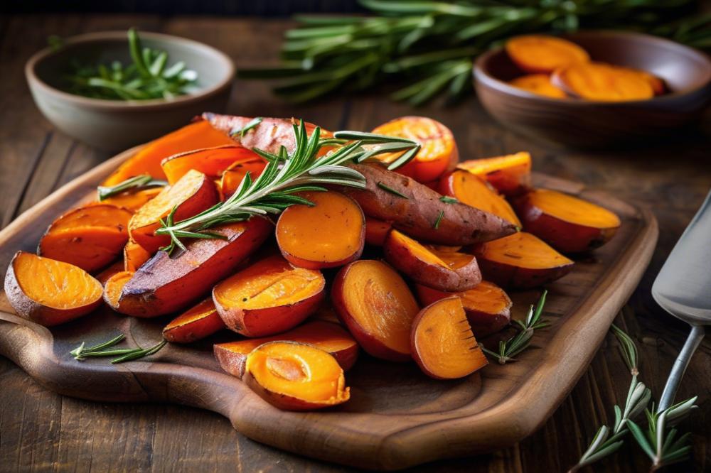 Delicious Roasted Sweet Potatoes With Rosemary Recipe