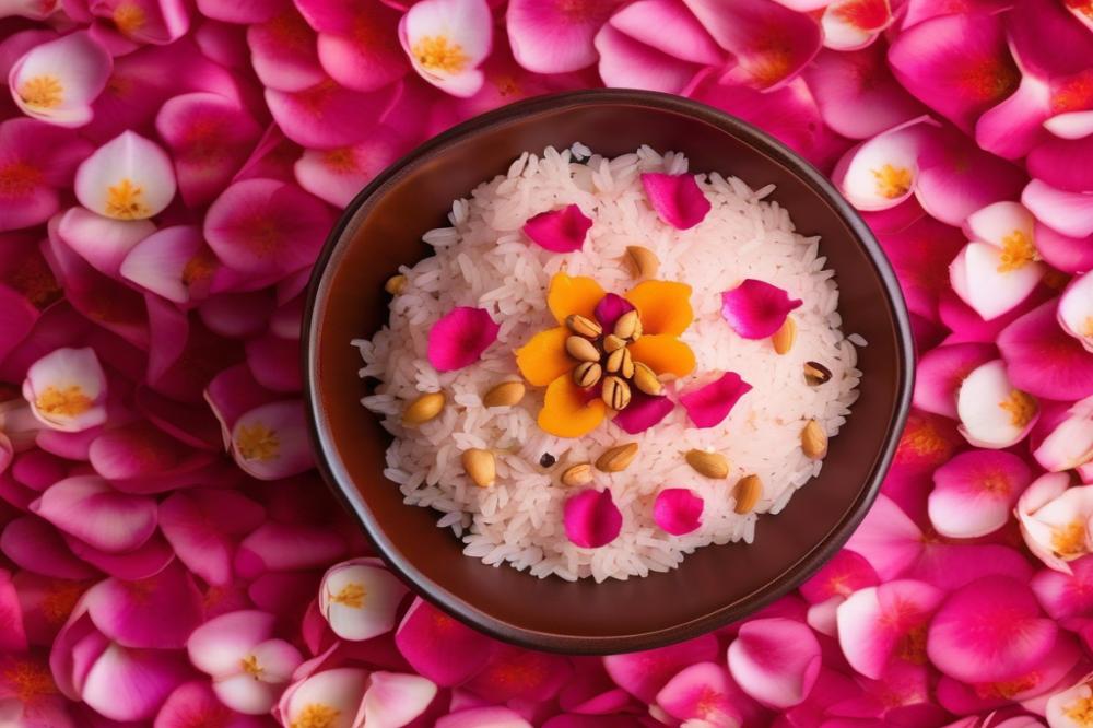 Delicious Rose-Infused Rice With Cashews And Raisins Recipe