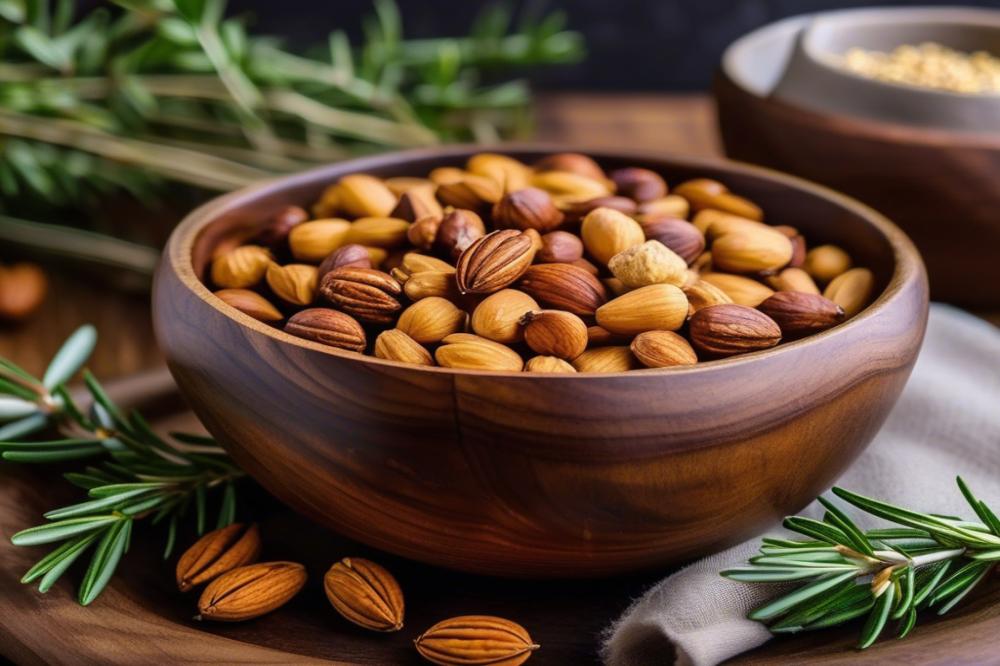 Delicious Rosemary Thyme Spiced Nuts Recipe For Healthy Snacking