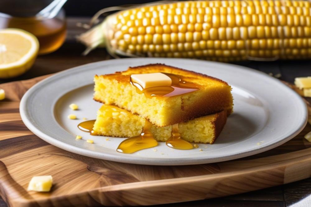 Delicious Rustic Sweet Cornbread Recipe With Honey Butter