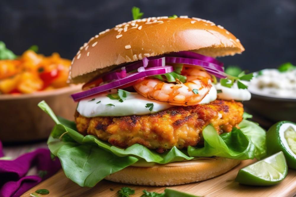 Delicious Shrimp Burger Recipe: Quick And Easy Seafood Delight