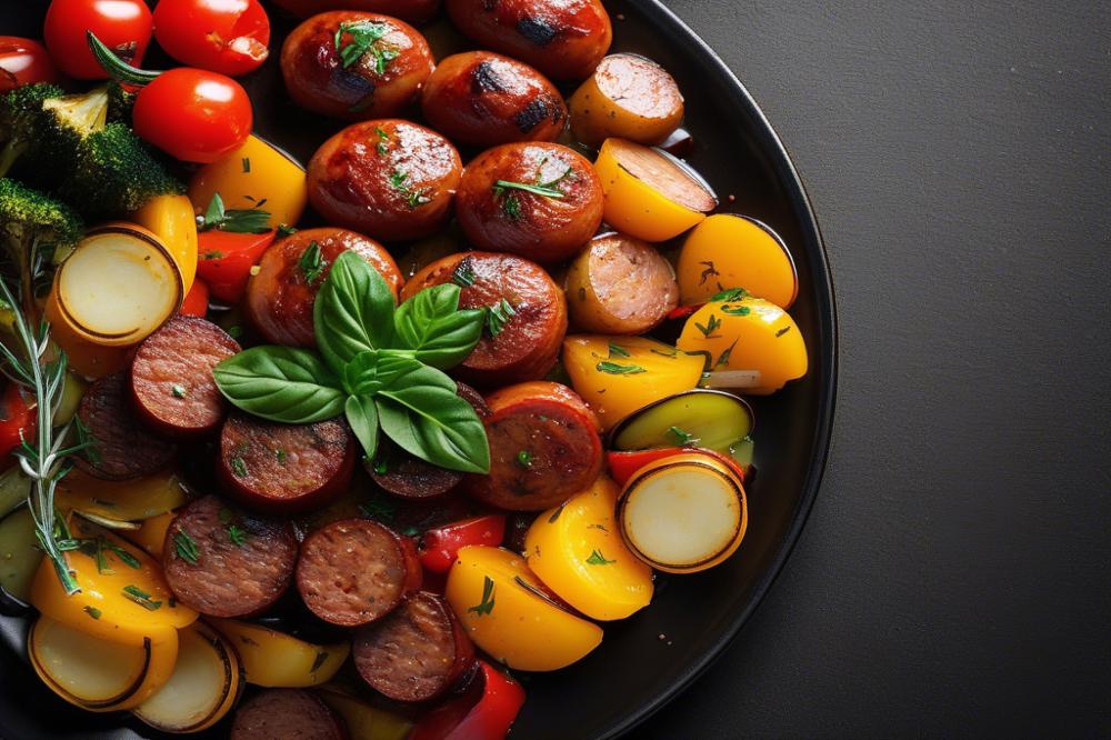 Delicious Smoked Sausage And Roasted Vegetables Recipe
