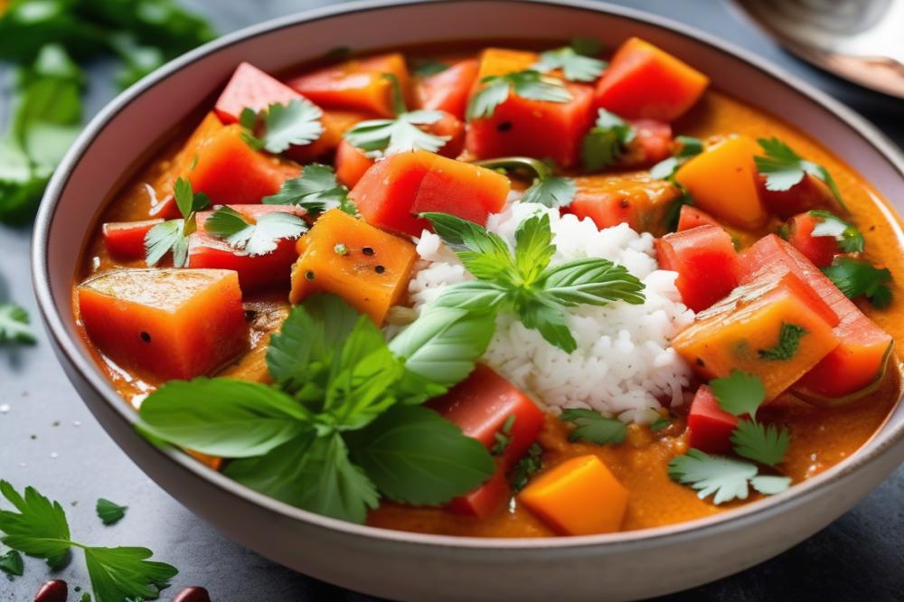 Delicious Spiced Watermelon Curry With Carrots And Peppers Recipe