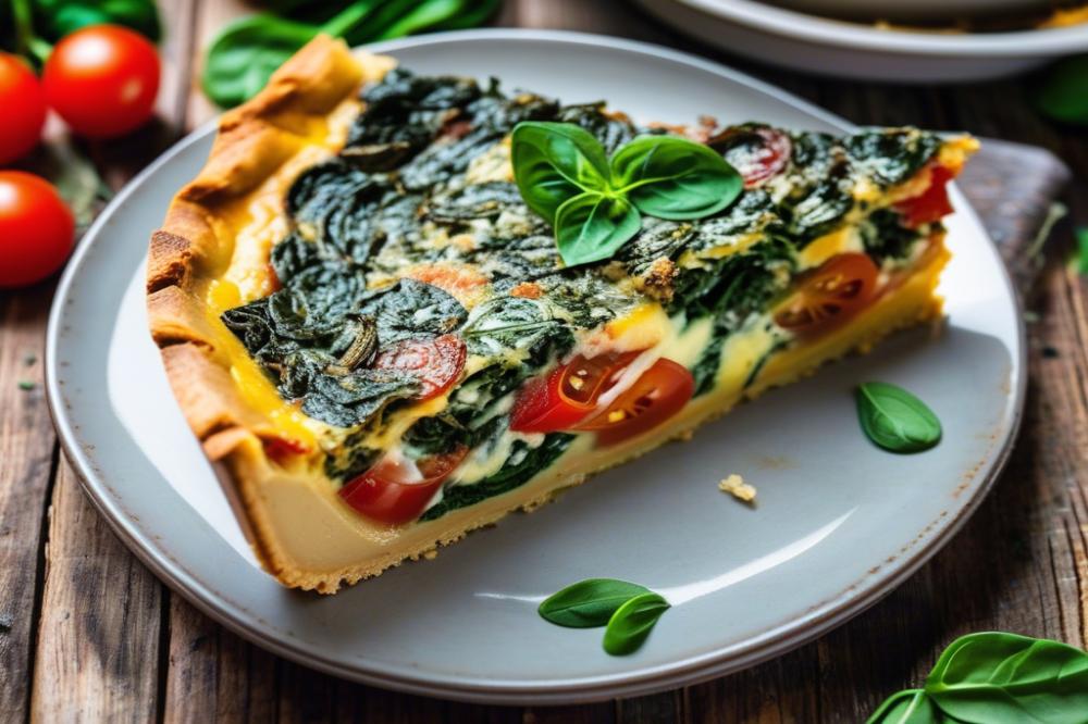 Delicious Spinach And Tomato Quiche Recipe For Healthy Meals