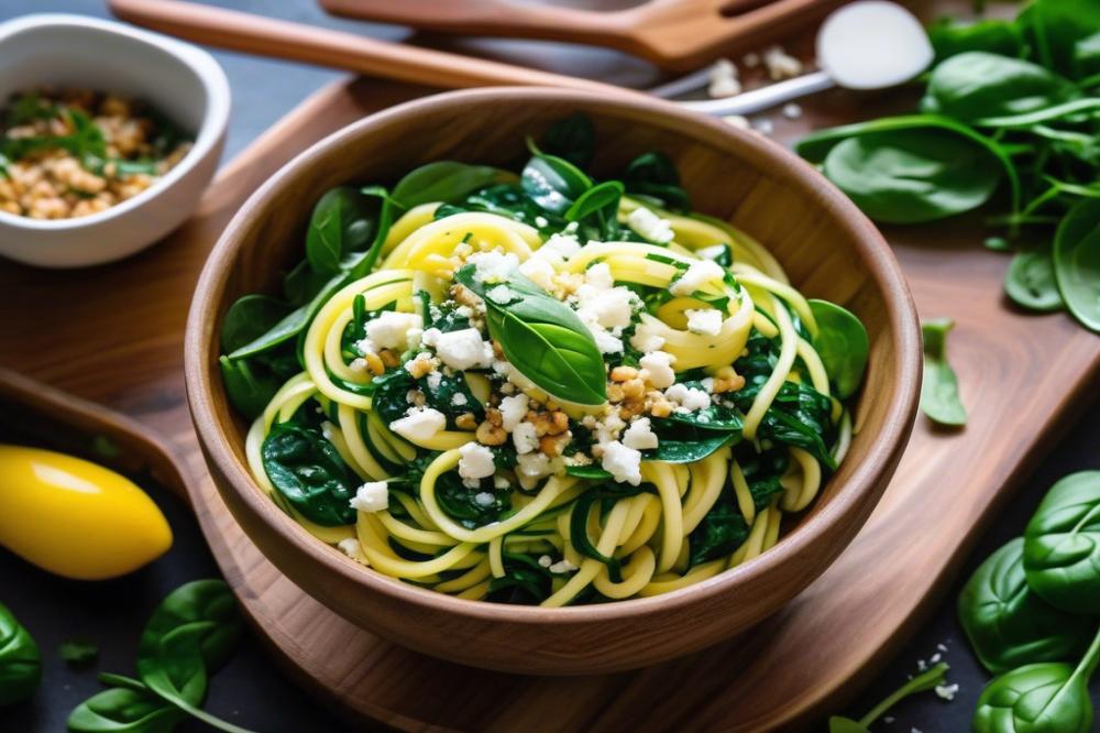 Delicious Spinach Feta Zoodles: A Healthy, Flavorful Recipe