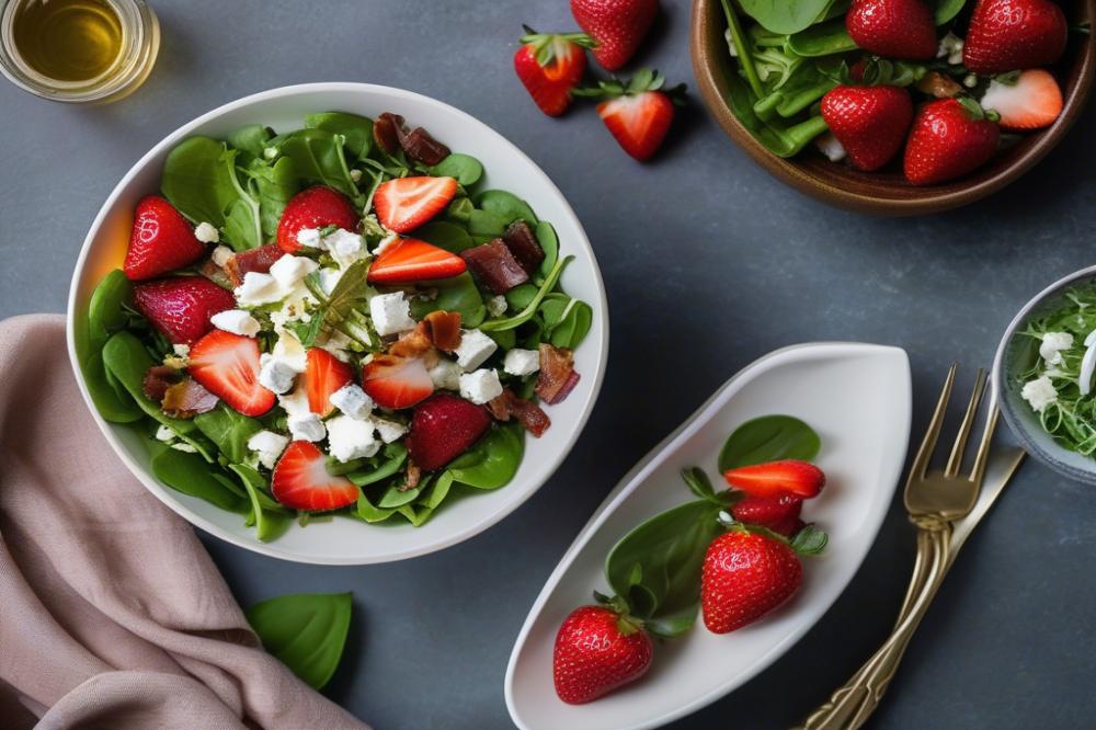 Delicious Strawberry, Goat Cheese, And Pancetta Salad Recipe