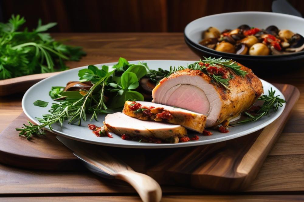 Delicious Stuffed Pork Loin With Bacon And Sun-Dried Tomatoes