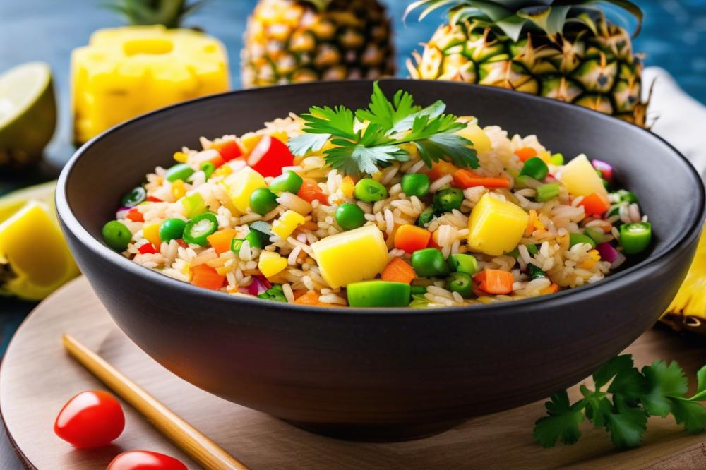 Delicious Thai Pineapple Vegetarian Fried Rice: No Onion, No Garlic