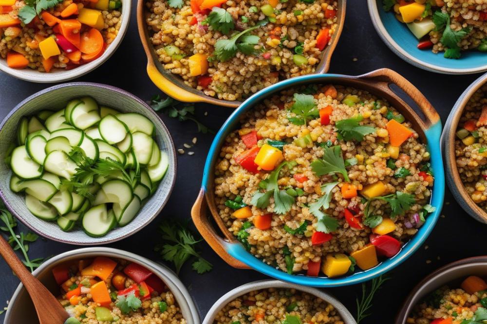 Delicious Vegan Casserole With Barley And Bulgur Vegetables