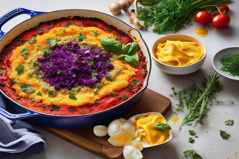 Delicious Vegetable Bake With Creamy Mashed Potato Topping