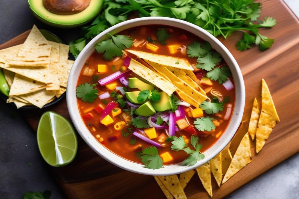 Delicious Vegetarian Tortilla Soup Recipe For Comforting Meals
