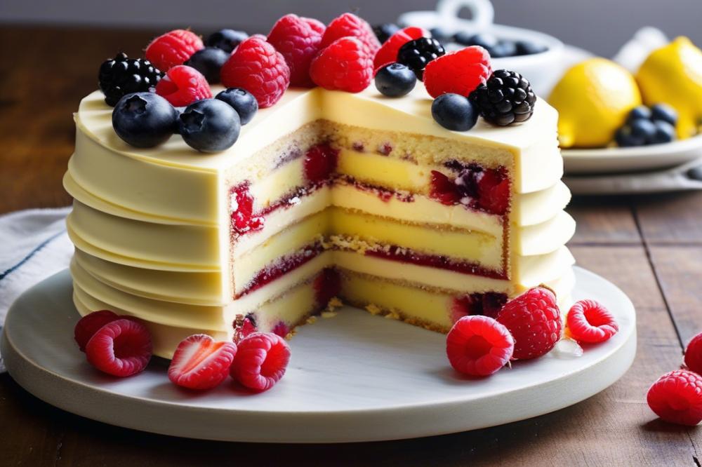 Delicious White Chocolate Raspberry Lemon Fridge Cake Recipe