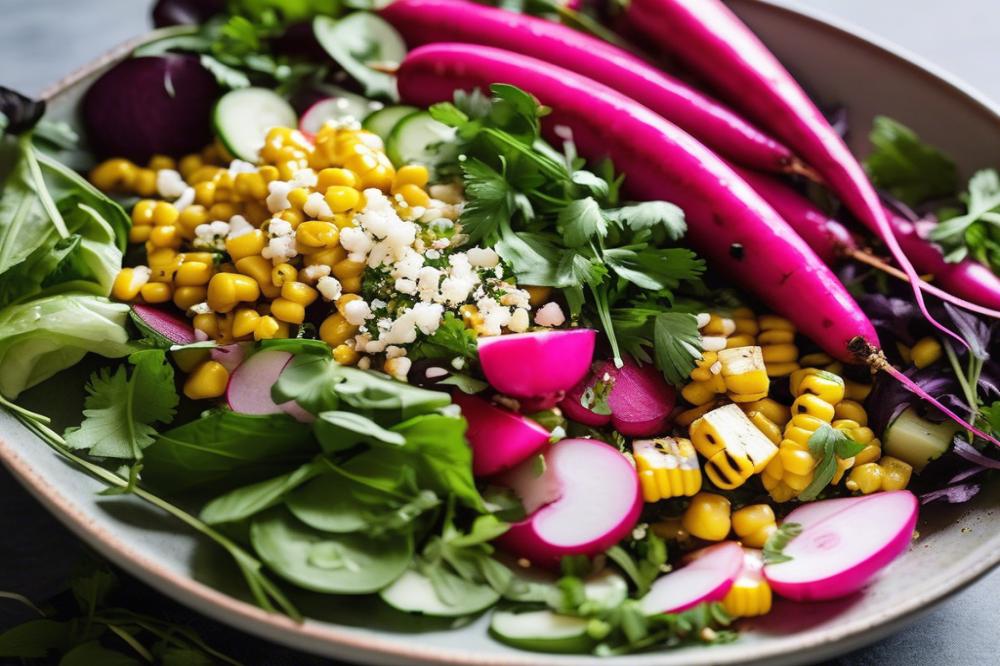 Discover Delicious Charred Corn And Radish Salad Recipe Today