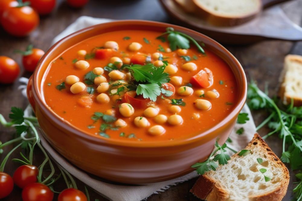 Easy Chickpea Tomato Soup Recipe: Healthy, Hearty & Delicious