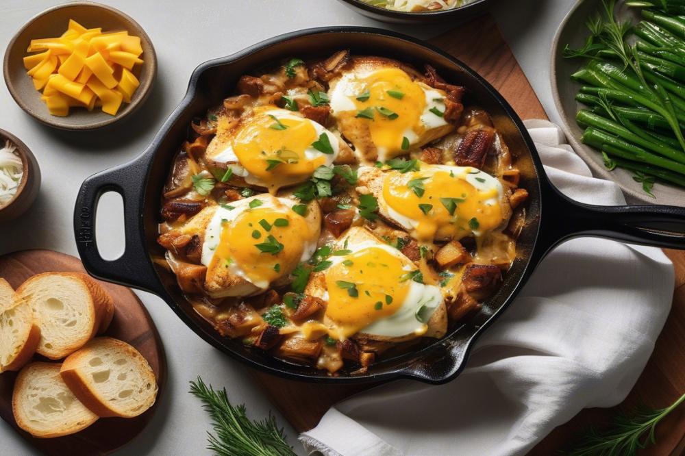 Easy One-Pan French Onion Chicken Skillet Recipe Delight