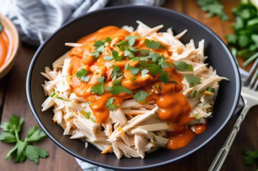 Easy One-Pot Shredded Chicken Buffalo Sauce Recipe For Game Day
