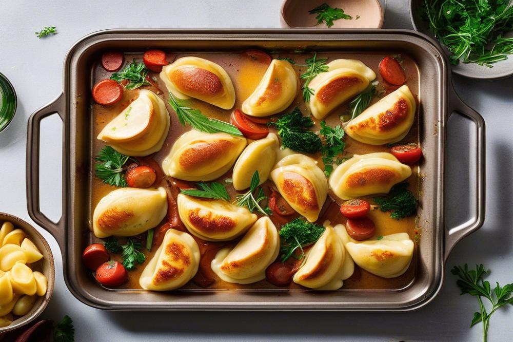 Easy Sheet Pan Pierogies And Kielbasa Recipe For Dinner