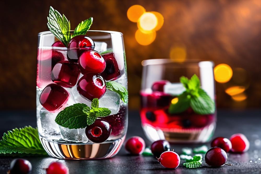 Festive Cranberry Ice Cubes: A Perfect Holiday Drink Twist